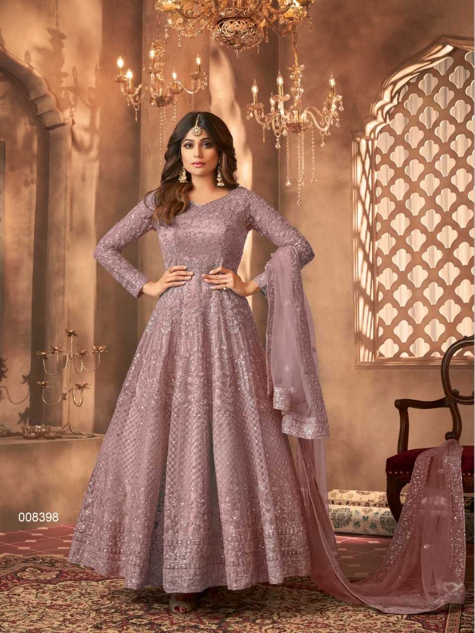 YNF Wholesale Net Embroidery Gowns KESH379 Aashirwad 8398 | Surat Manufacturer