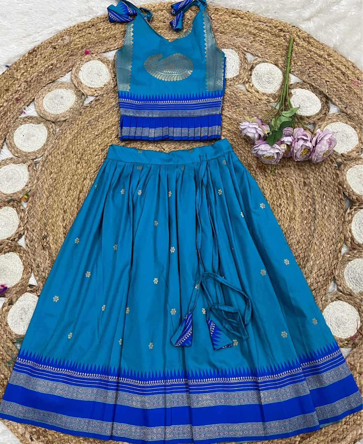 YNF Wholesale Paithani Silk Kids Designer Frock KESH685 narayanpet | Surat Manufacturer