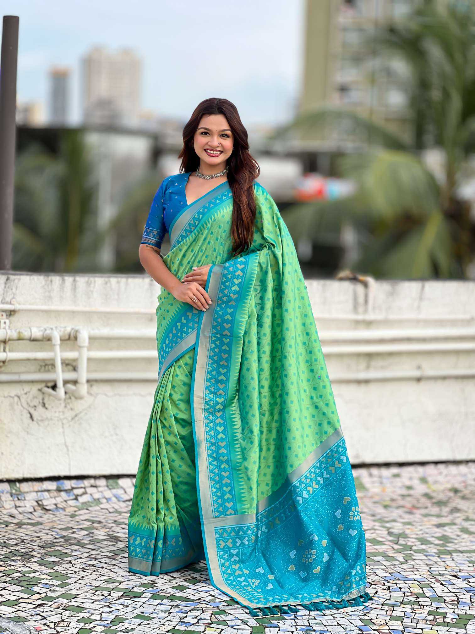 YNF Wholesale Patola Silk Traditional Silk Sarees RIN116 MADHURI | Surat Manufacturer