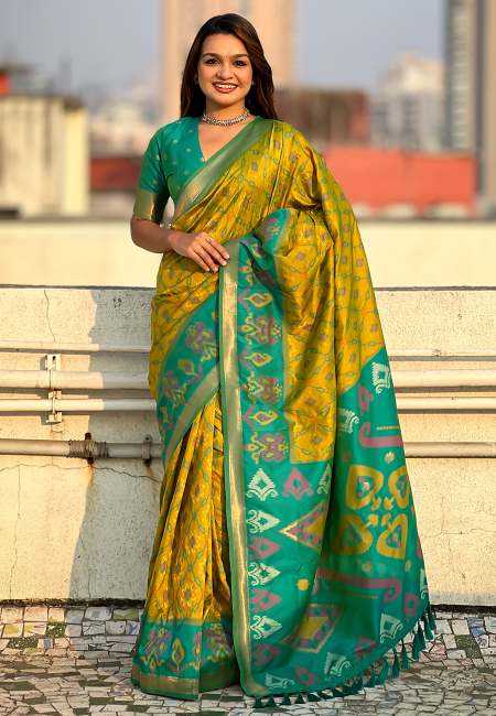 YNF Wholesale Patola Silk Party Wear Silk Sarees RIN116 SATRANGI PATOLA | Surat Manufacturer