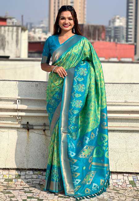 YNF Wholesale Patola Silk Party Wear Silk Sarees RIN116 SATRANGI PATOLA | Surat Manufacturer