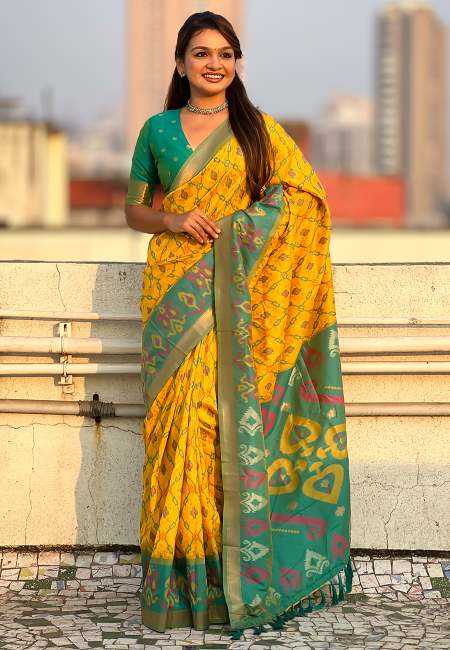 YNF Wholesale Patola Silk Party Wear Silk Sarees RIN116 SATRANGI PATOLA | Surat Manufacturer