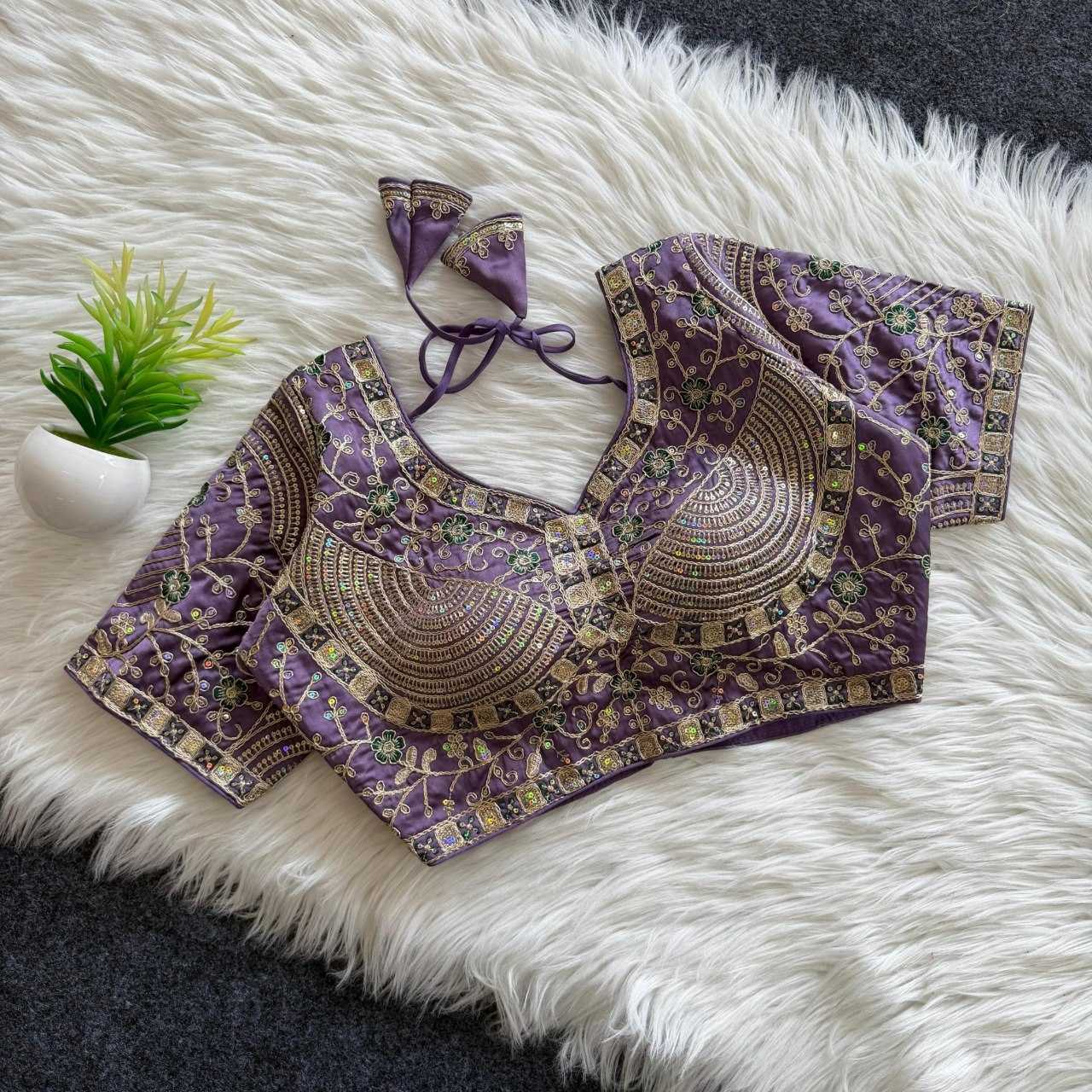 YNF Wholesale Premium Silk Sequence Embroidery Blouse KESH388 295 | Surat Manufacturer