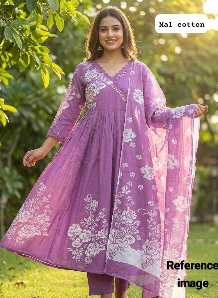 YNF Wholesale Pure Cotton Printed Gowns KESH147 129 | Surat Manufacturer