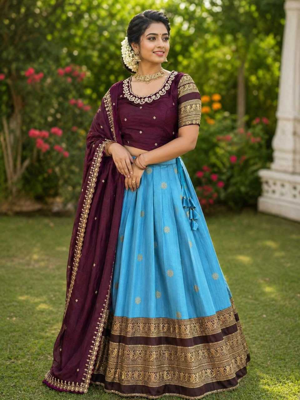YNF Wholesale Rangoli Silk Lehenga Sarees KESH505 Layer | Surat Manufacturer