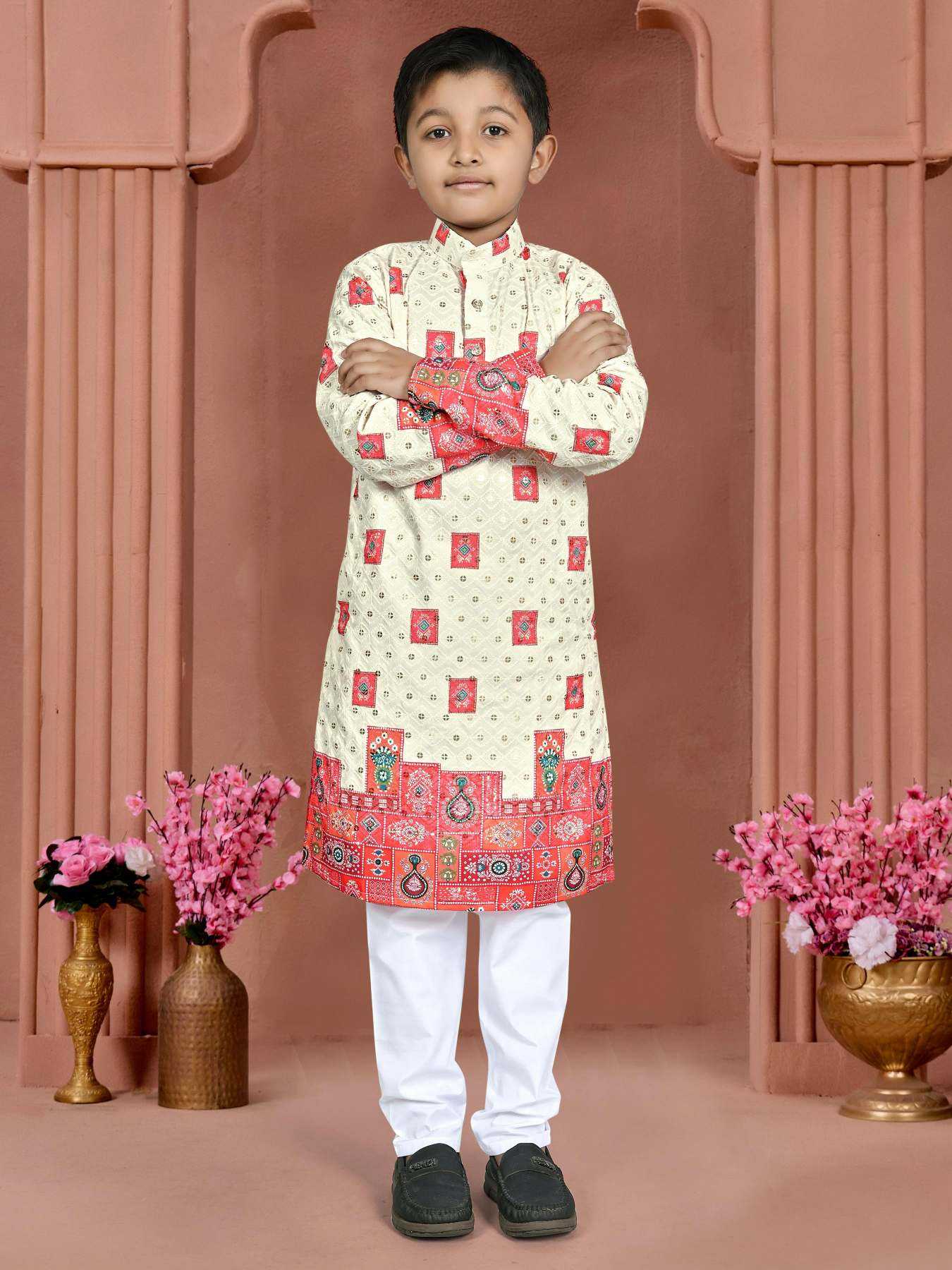 YNF Wholesale Rayon Boys Kurta Pyjama KESH620 VEDA | Surat Manufacturer
