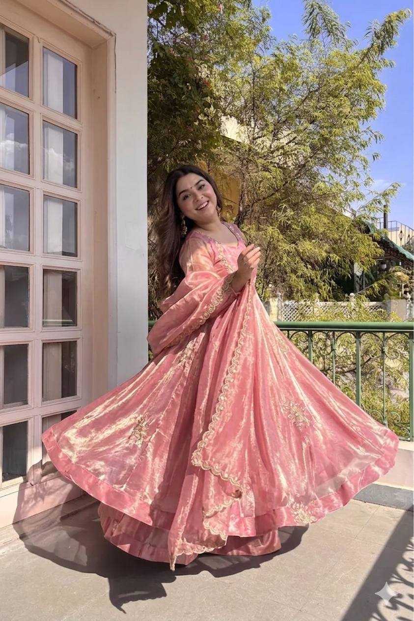 YNF Wholesale Satin Embroidery Gowns KESH513 584 | Surat Manufacturer