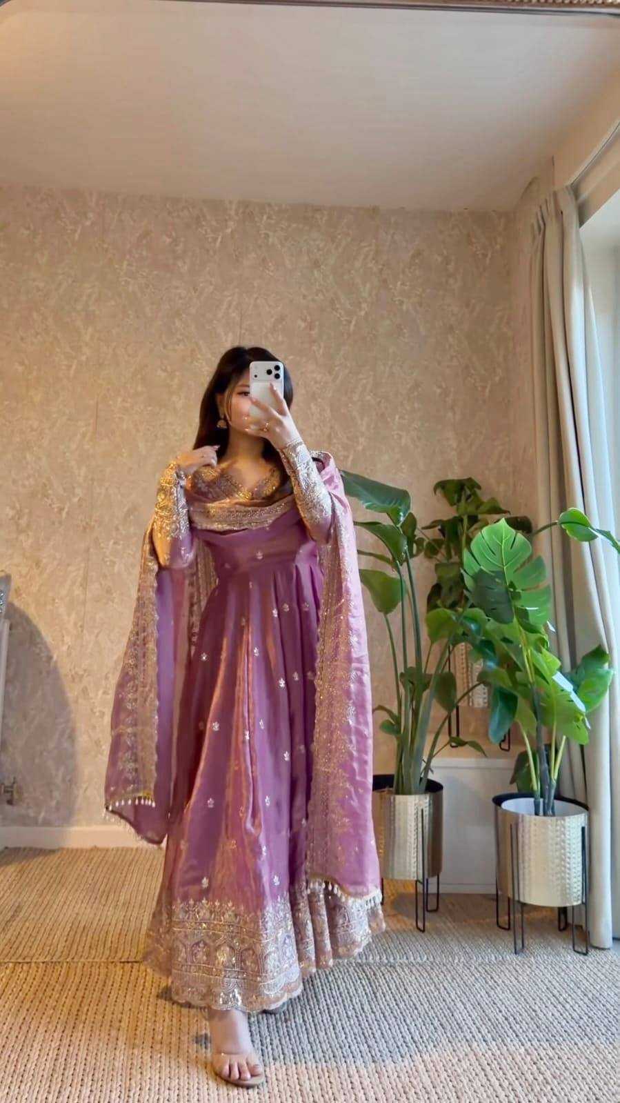 YNF Wholesale Satin Silk Embroidery Gowns KESH159 639 | Surat Manufacturer