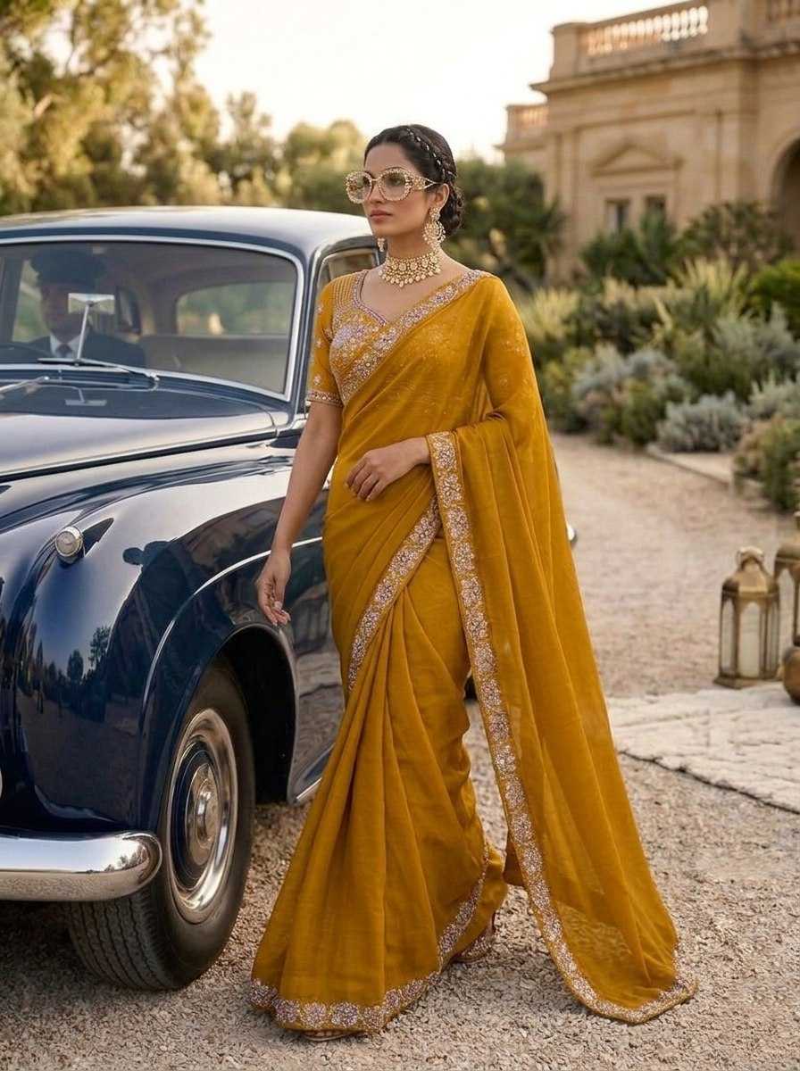 YNF Wholesale Satin Silk Sequin Sarees KESH659 Marvel1 | Surat Manufacturer