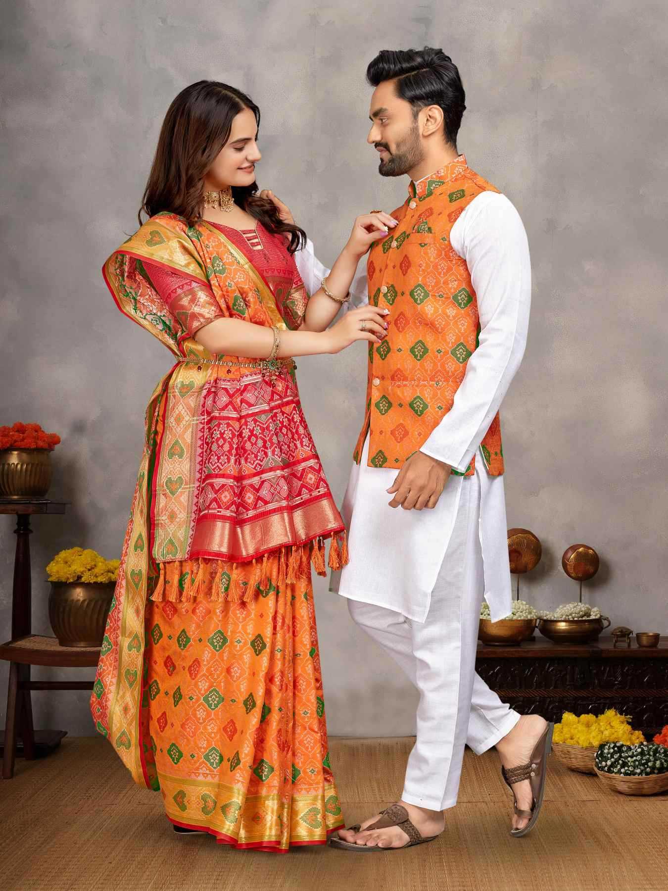 YNF Wholesale Silk Couple Matching Ethnic Outfits KESH620 MOH-MAYA-1 | Surat Manufacturer