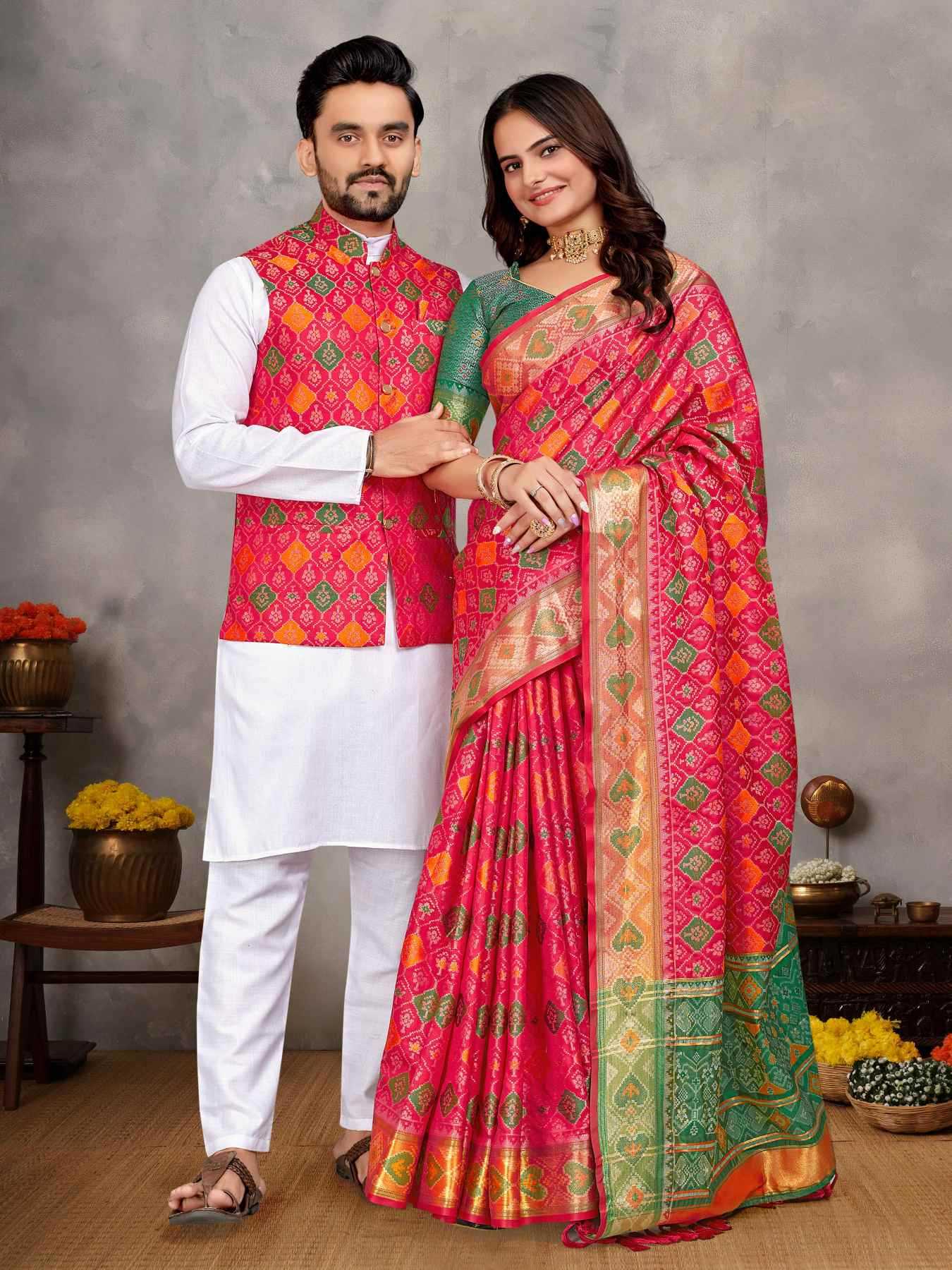 YNF Wholesale Silk Couple Matching Ethnic Outfits KESH620 MOH-MAYA-1 | Surat Manufacturer