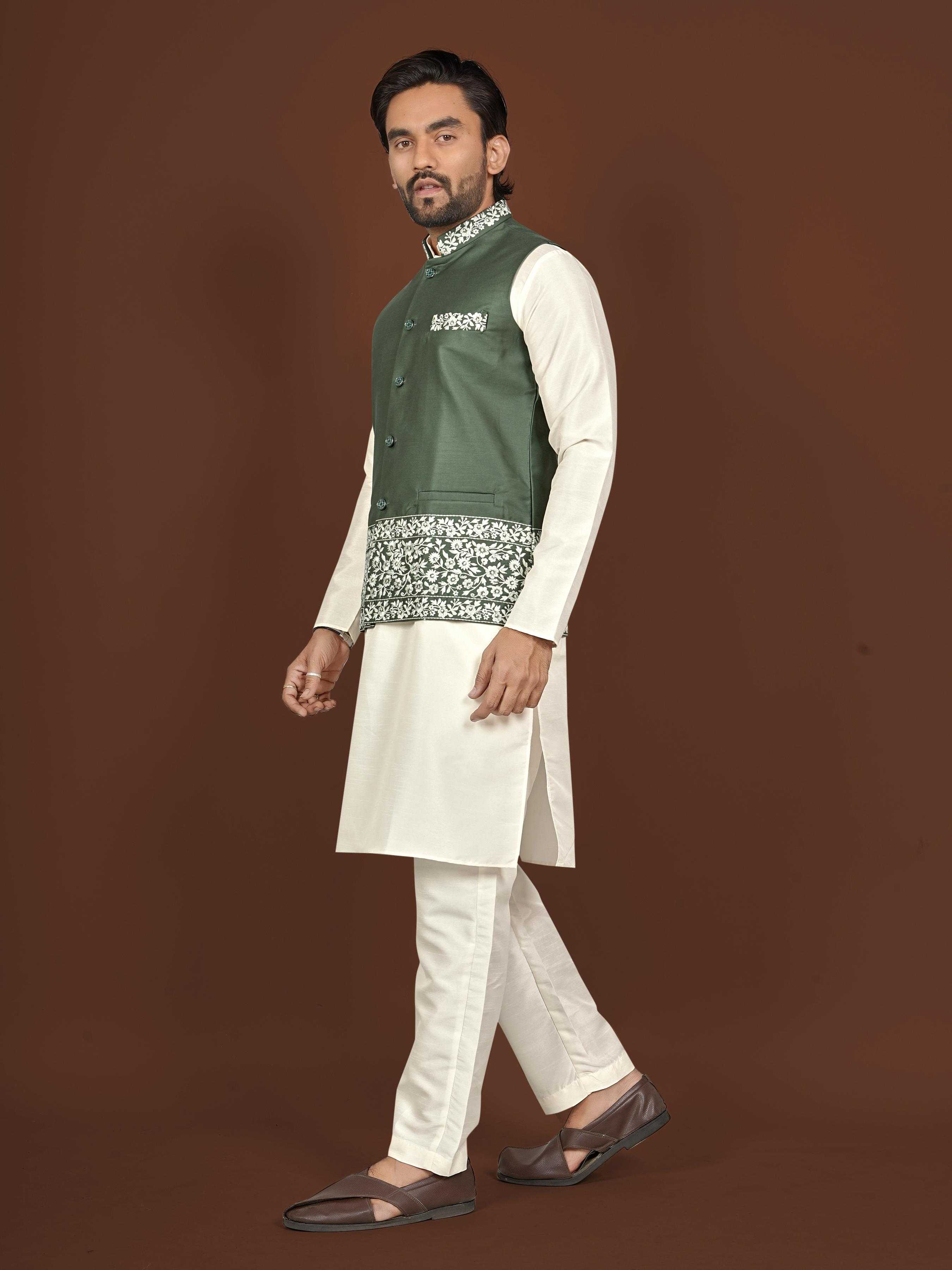 YNF Wholesale Silk Mens Kurta Pyjama KESH747 AAGAMAN | Surat Manufacturer