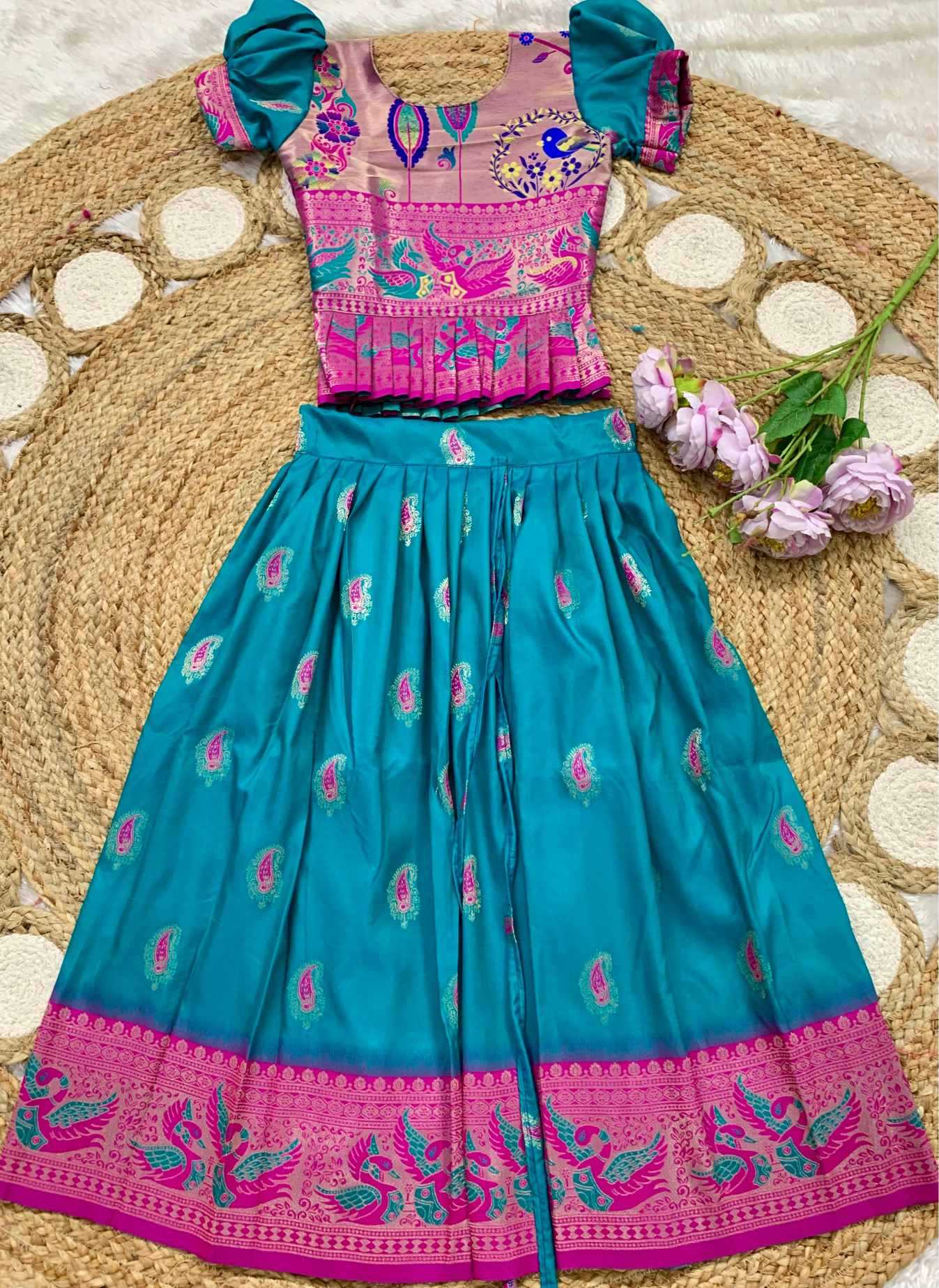 YNF Wholesale Soft Silk Kids Designer Frock KESH685 design zari | Surat Manufacturer