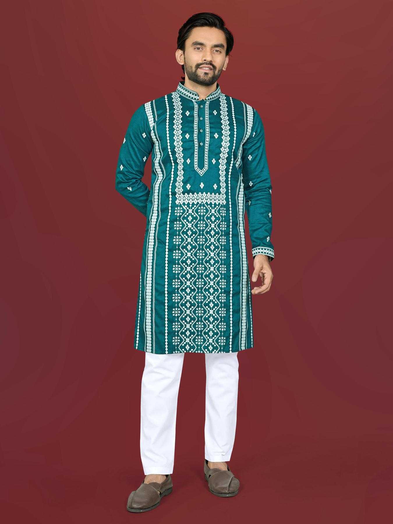 YNF Wholesale Soft Silk Mens Kurta Pyjama KESH747 GULZAAR | Surat Manufacturer