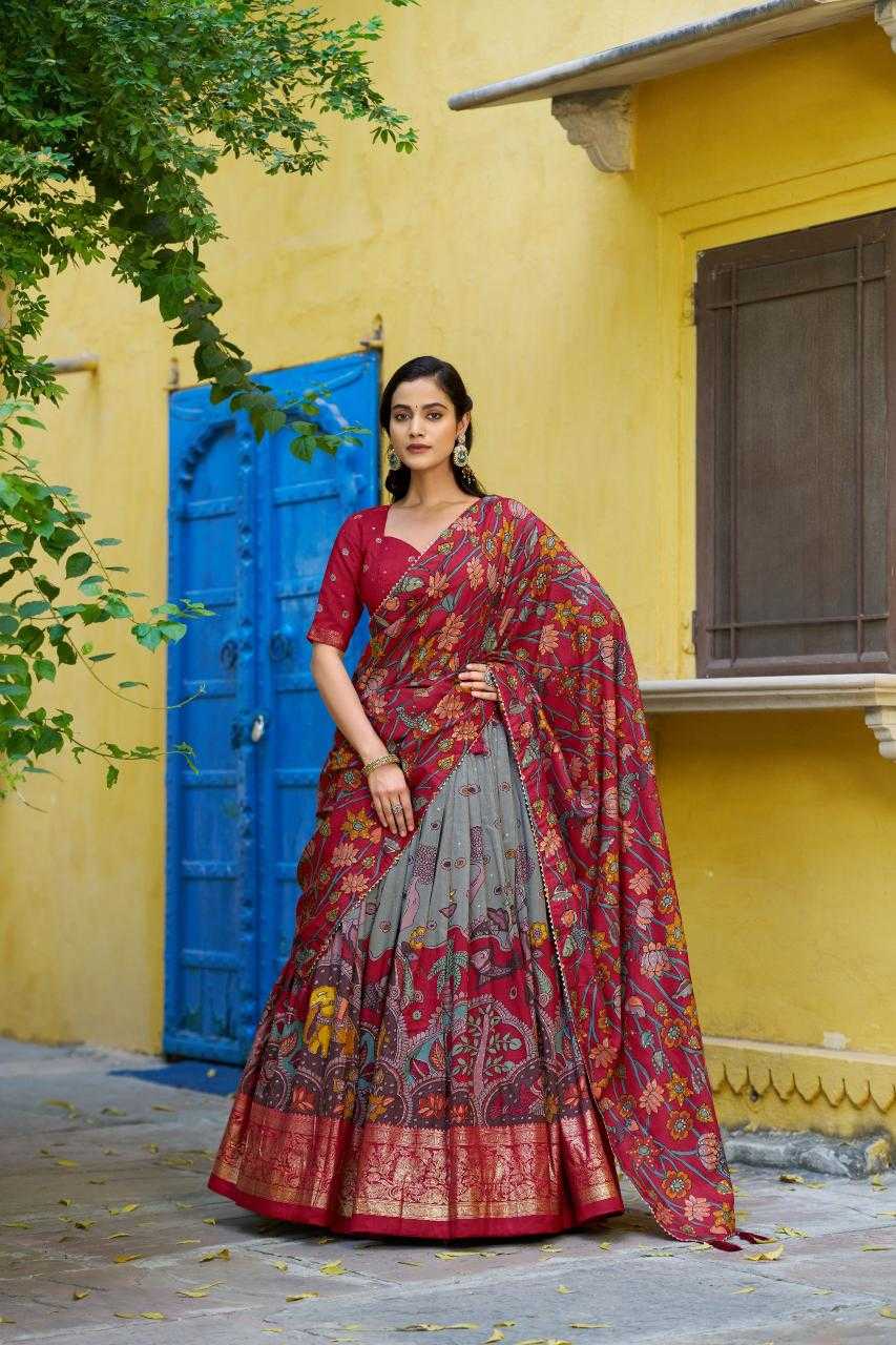 YNF Wholesale Tissue Silk Kalamkari Lehenga KESH134 AKANKSHA | Surat Manufacturer
