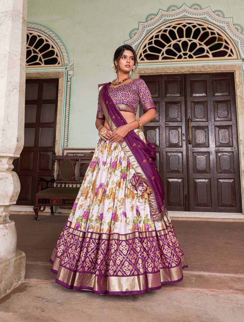 YNF Wholesale Tussar Silk Fancy Lehenga KESH173 FLOWER | Surat Manufacturer