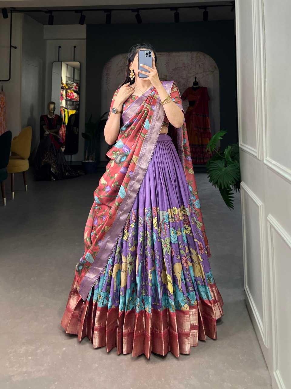 YNF Wholesale Tussar Silk Traditional Lehenga KESH173 HELLY | Surat Manufacturer