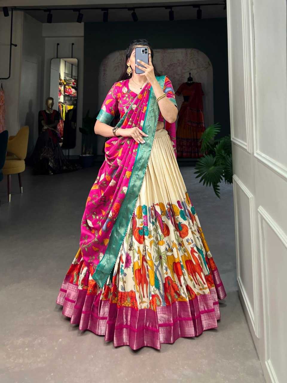 YNF Wholesale Tussar Silk Traditional Lehenga KESH173 HELLY | Surat Manufacturer