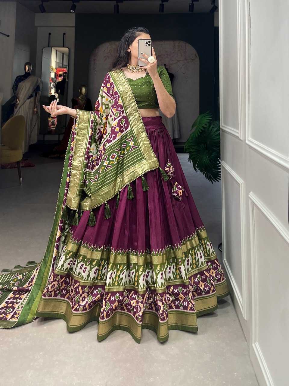 YNF Wholesale Tussar Silk Fancy Lehenga KESH173 MIRROR | Surat Manufacturer