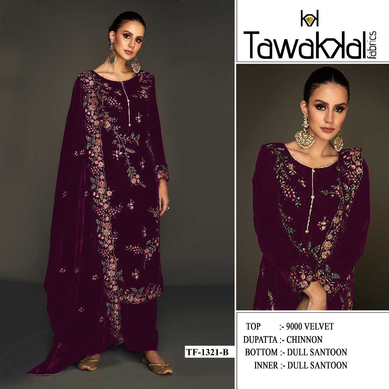 YNF Wholesale Velvet Velvet Suits KESH745 1321 | Surat Manufacturer