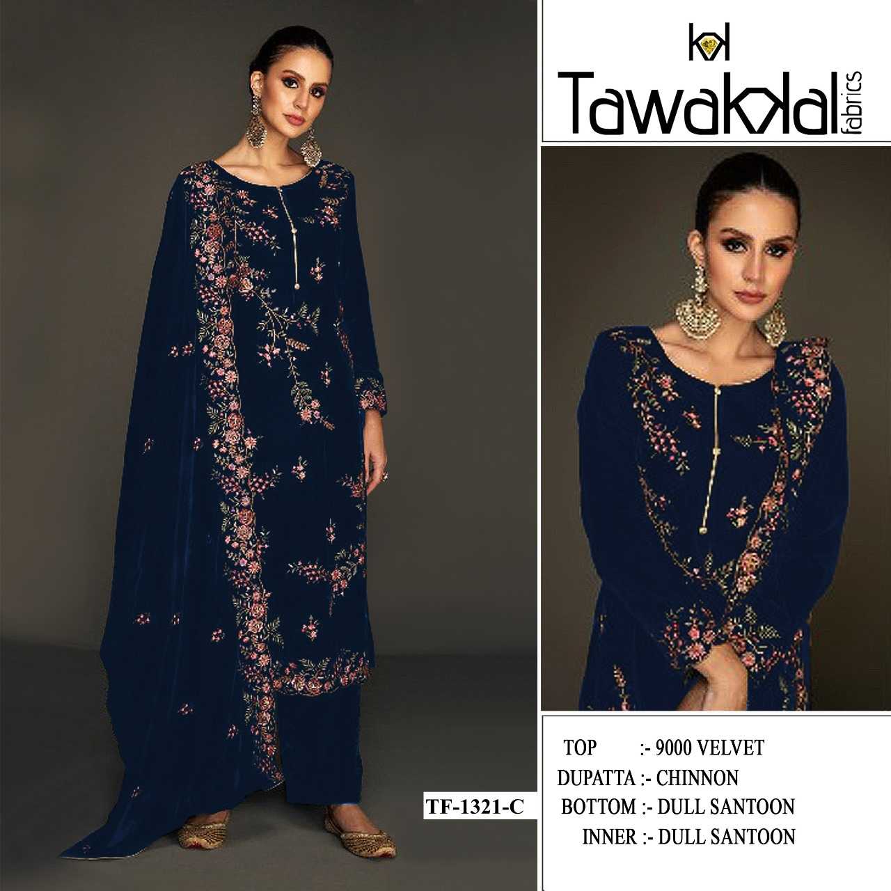 YNF Wholesale Velvet Velvet Suits KESH745 1321 | Surat Manufacturer