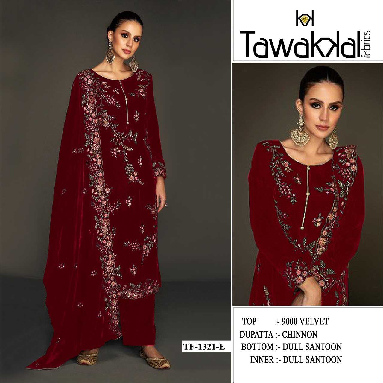 YNF Wholesale Velvet Velvet Suits KESH745 1321 | Surat Manufacturer