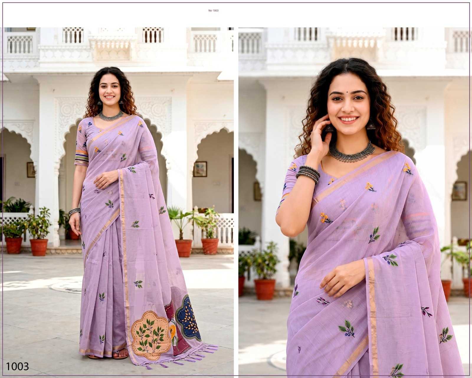 YNF Wholesale Cotton Fancy Sarees  | Surat Manufacturer
