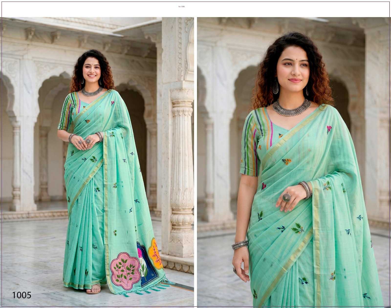 YNF Wholesale Cotton Fancy Sarees  | Surat Manufacturer