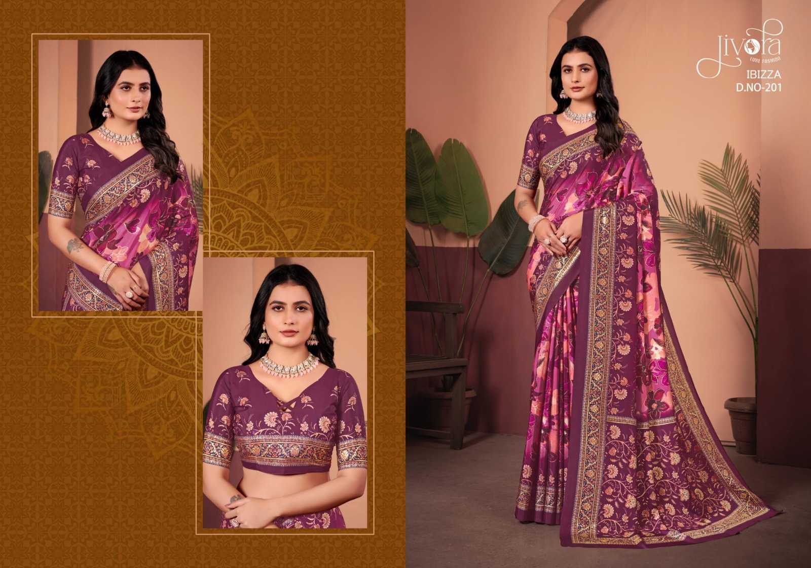 YNF Wholesale Crepe Silk Fancy Sarees  | Surat Manufacturer
