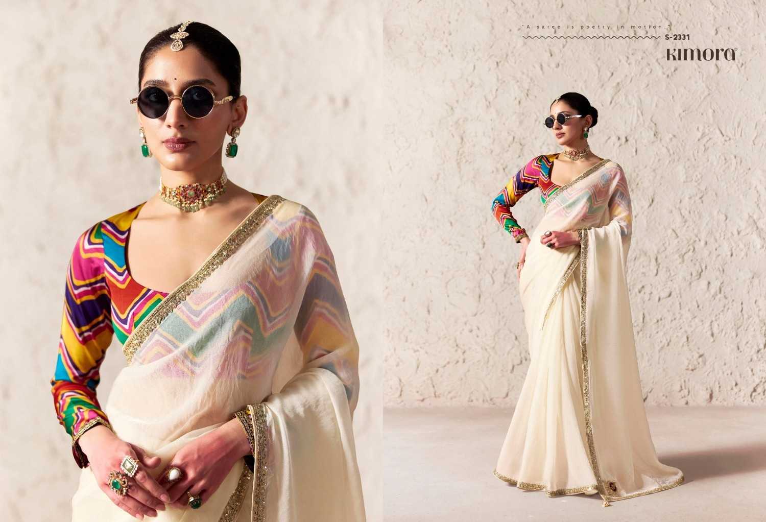 YNF Wholesale Tissue Party Wear Sarees  | Surat Manufacturer