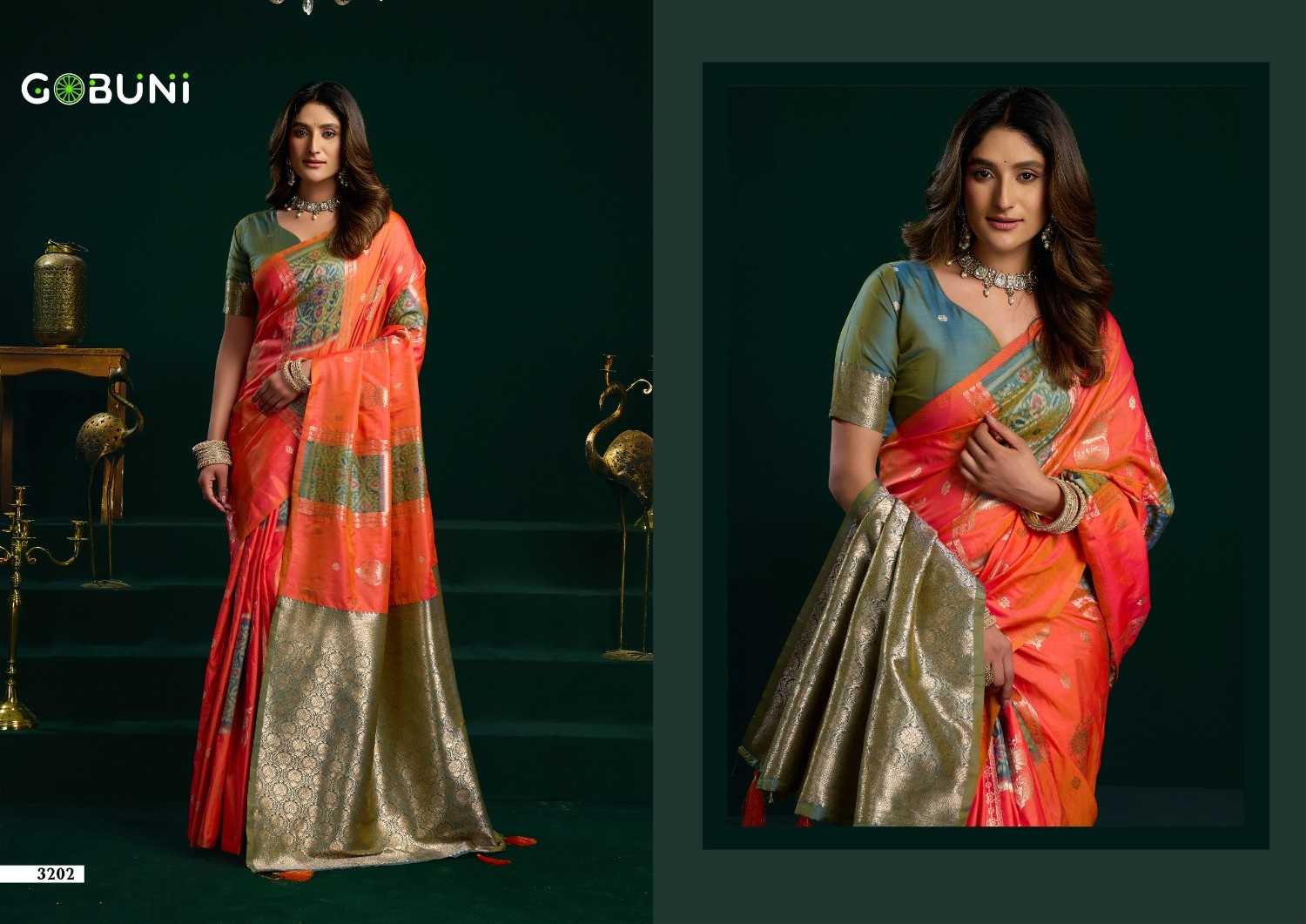 YNF Wholesale Soft Silk Hand Printed Saree  | Surat Manufacturer