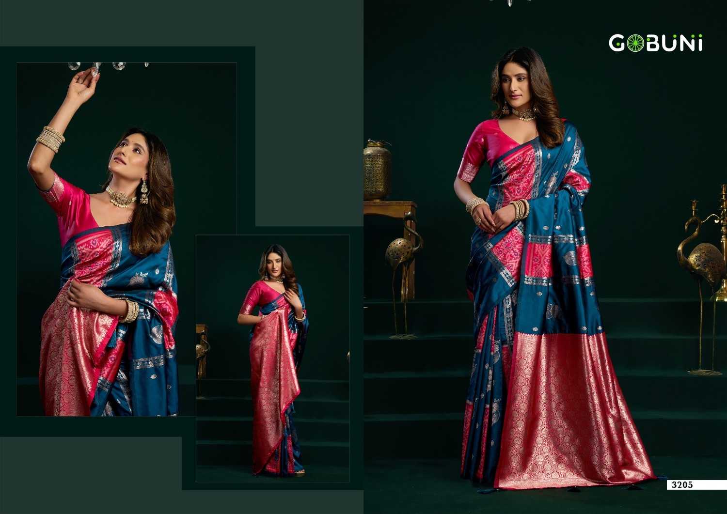 YNF Wholesale Soft Silk Hand Printed Saree  | Surat Manufacturer