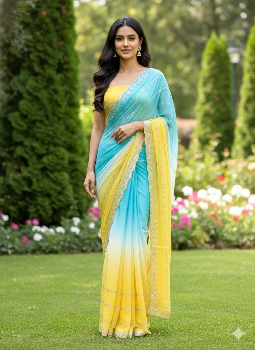 YNF Wholesale Georgette Georgette Sarees  | Surat Manufacturer