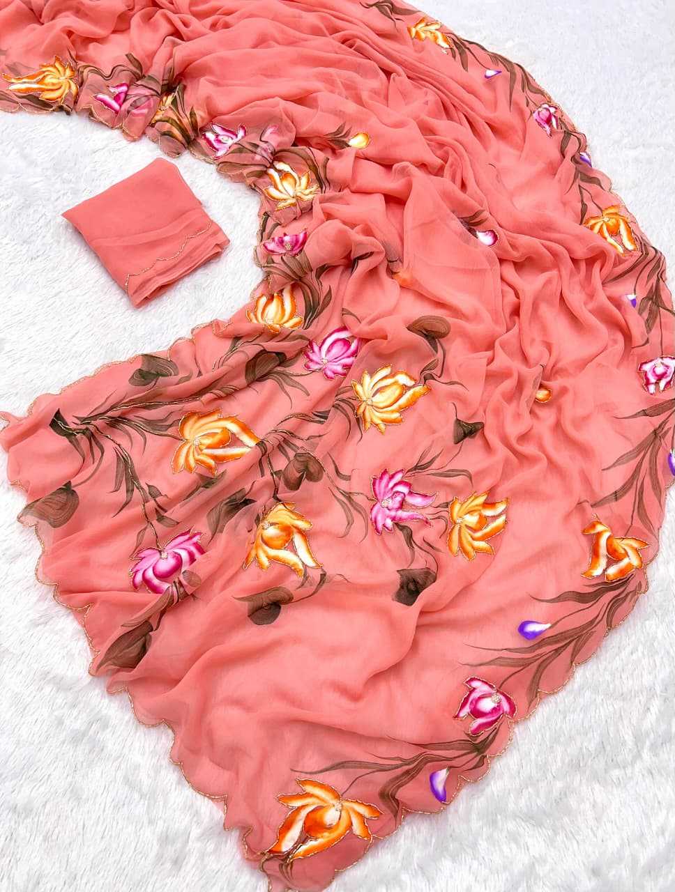 YNF Wholesale Pure Soft Shiffon Fancy Sarees  | Surat Manufacturer