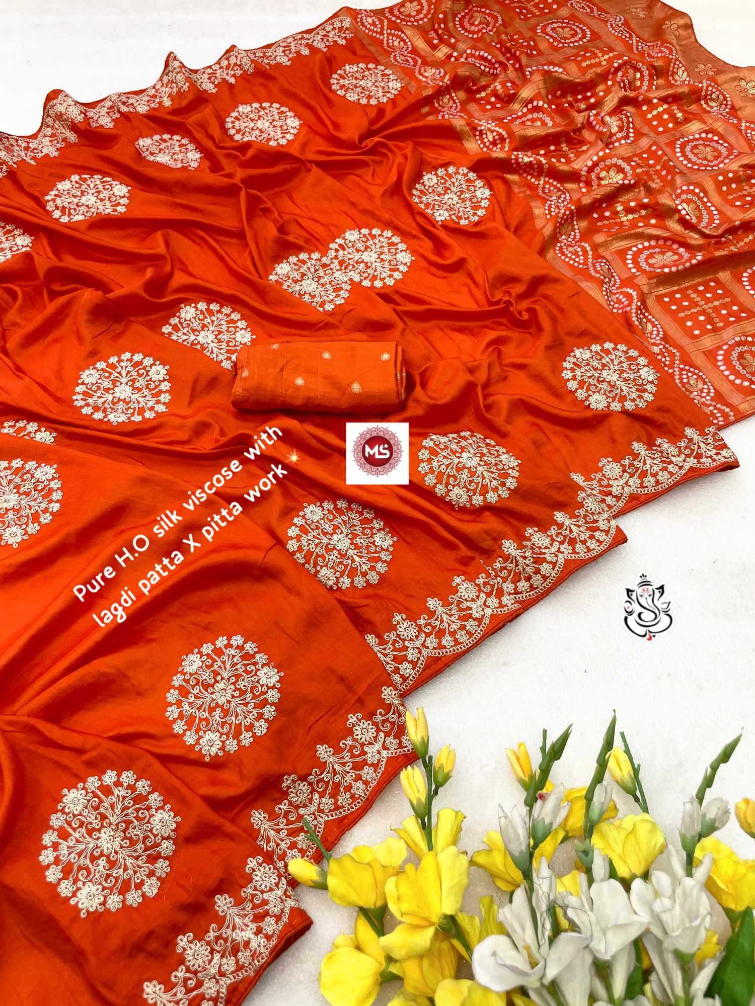 YNF Wholesale Pure Silk Brocade Sarees  | Surat Manufacturer
