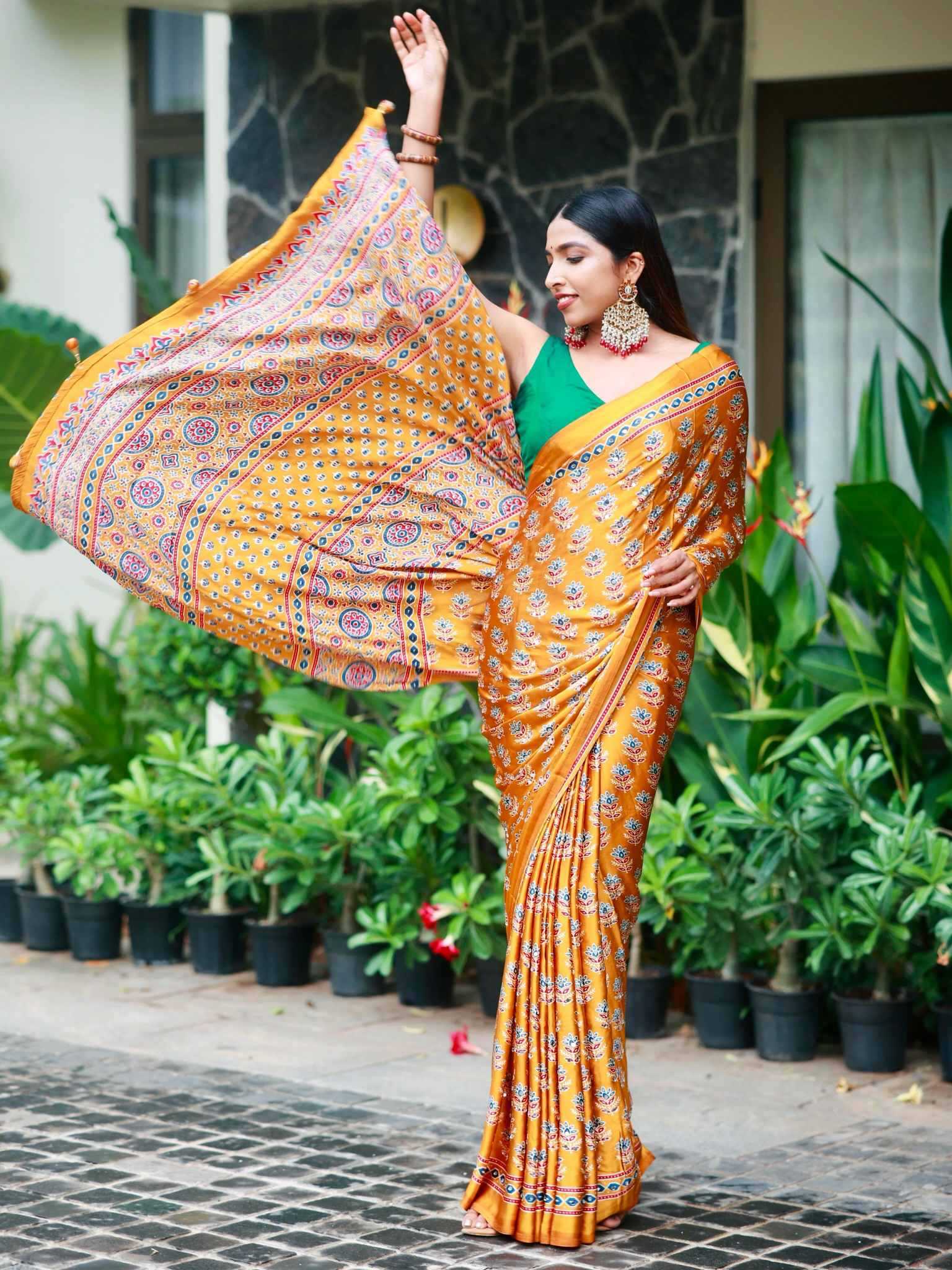 YNF Wholesale Satin Printed Sarees  | Surat Manufacturer