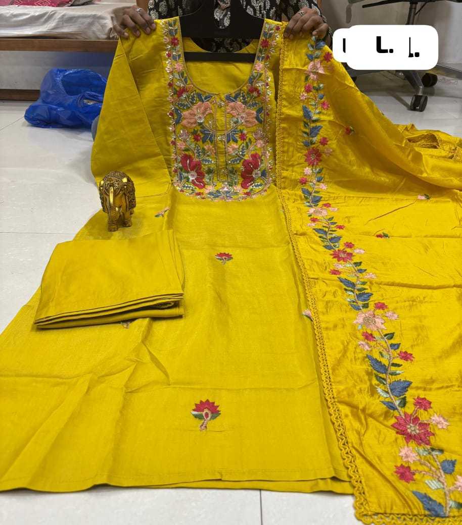 YNF Wholesale Chanderi Soft Long Kurtis  | Surat Manufacturer