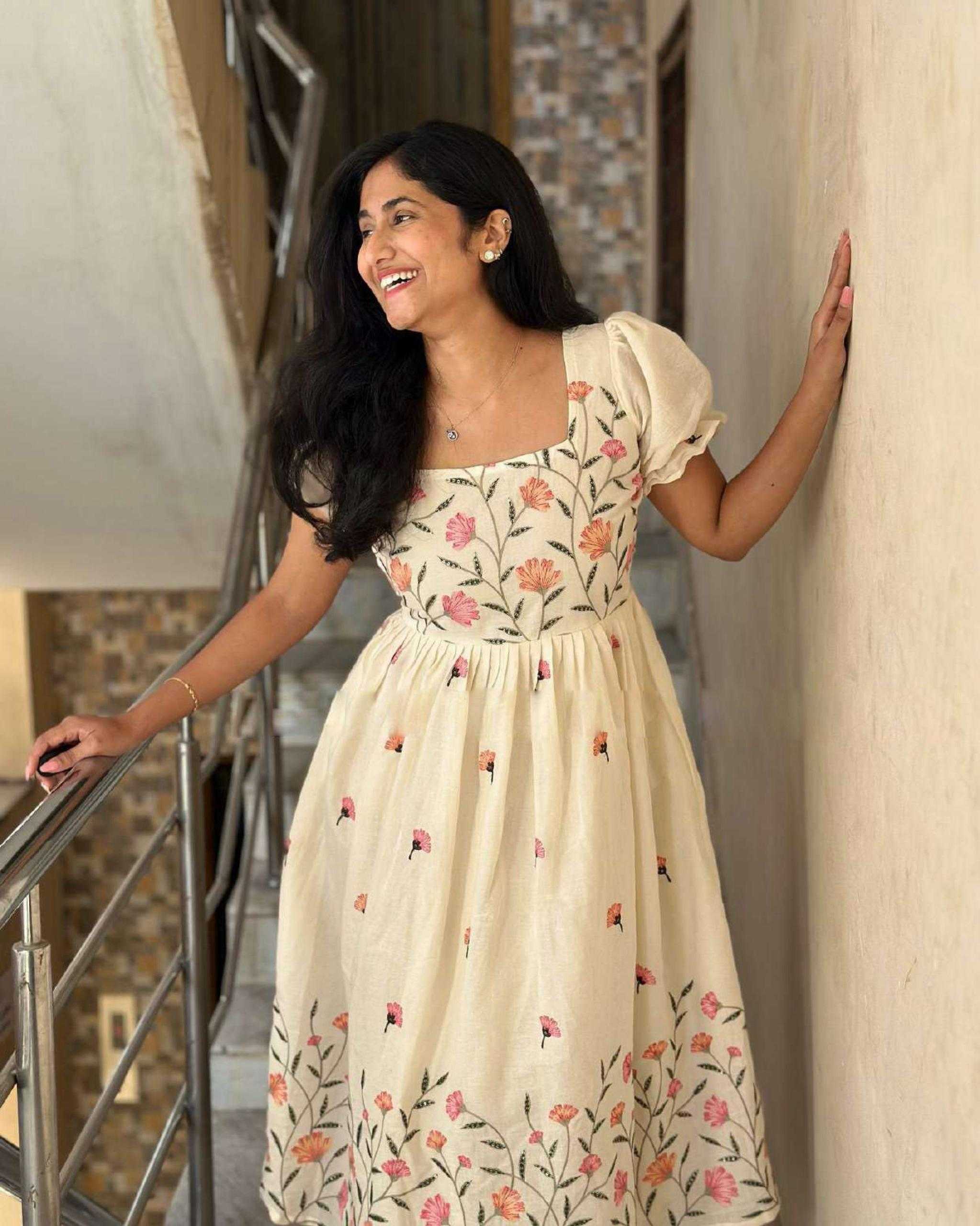 YNF Wholesale Cotton Embroidery Gowns  | Surat Manufacturer