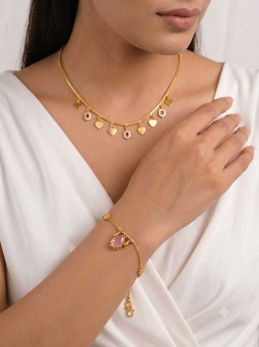 YNF Wholesale Brass Necklaces Set  | Surat Manufacturer