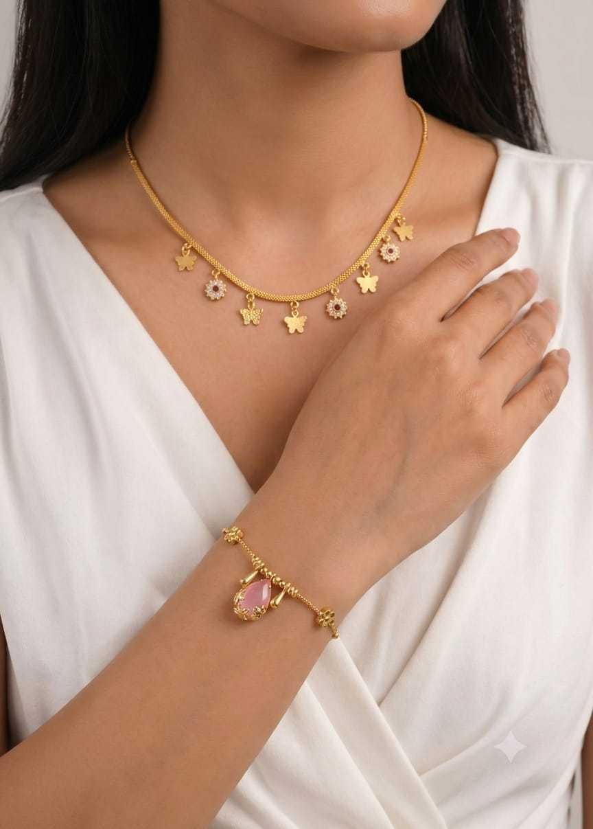YNF Wholesale Brass Necklaces Set  | Surat Manufacturer