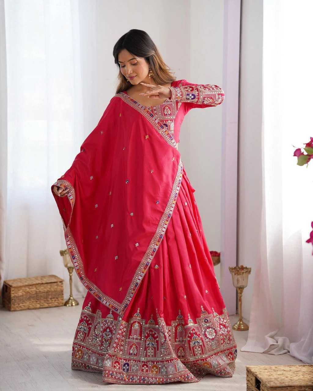 YNF Wholesale Chinon Fancy Lehenga  | Surat Manufacturer