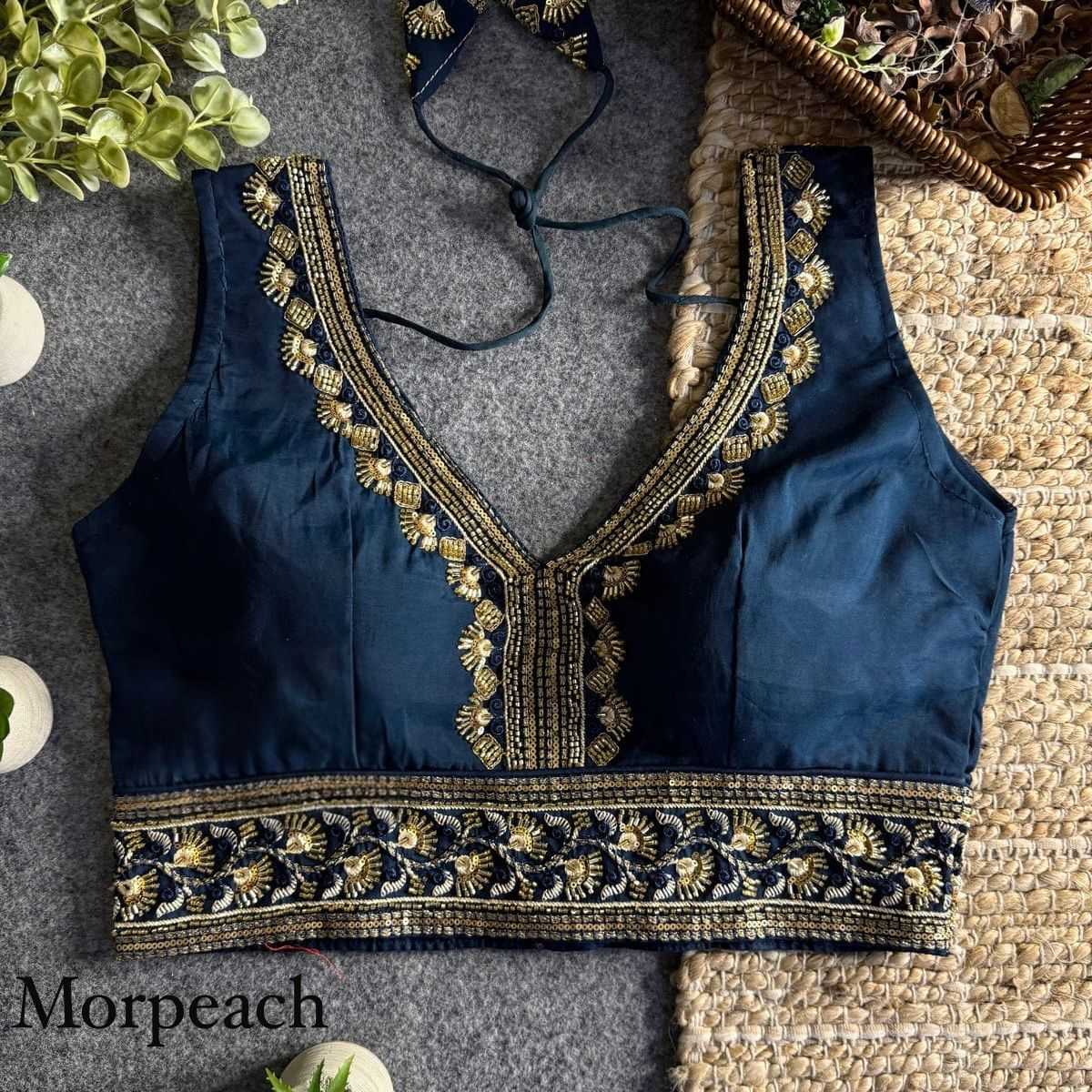 YNF Wholesale Heavy Roman Silk Blouse  | Surat Manufacturer