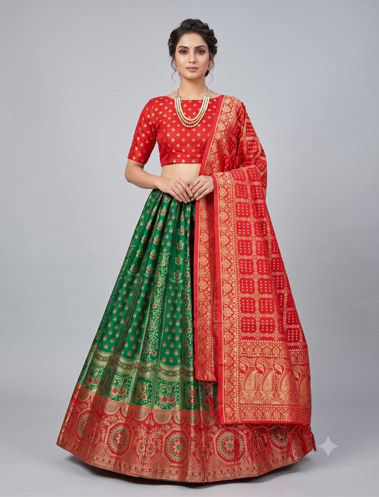 YNF Wholesale Banarasi Soft Silk Traditional Lehenga  | Surat Manufacturer