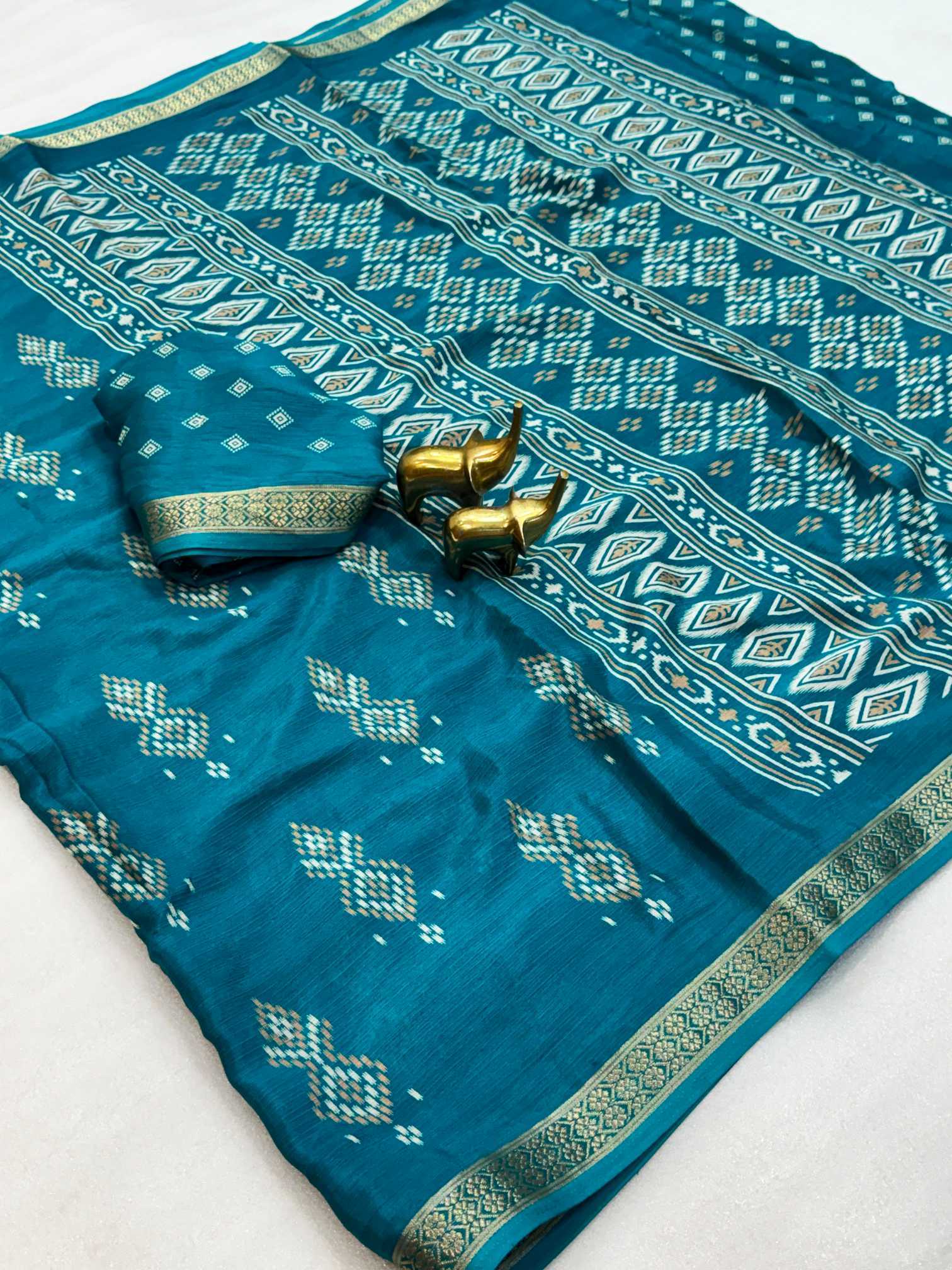 YNF Wholesale Chinon Silk Printed Silk Saree  | Surat Manufacturer