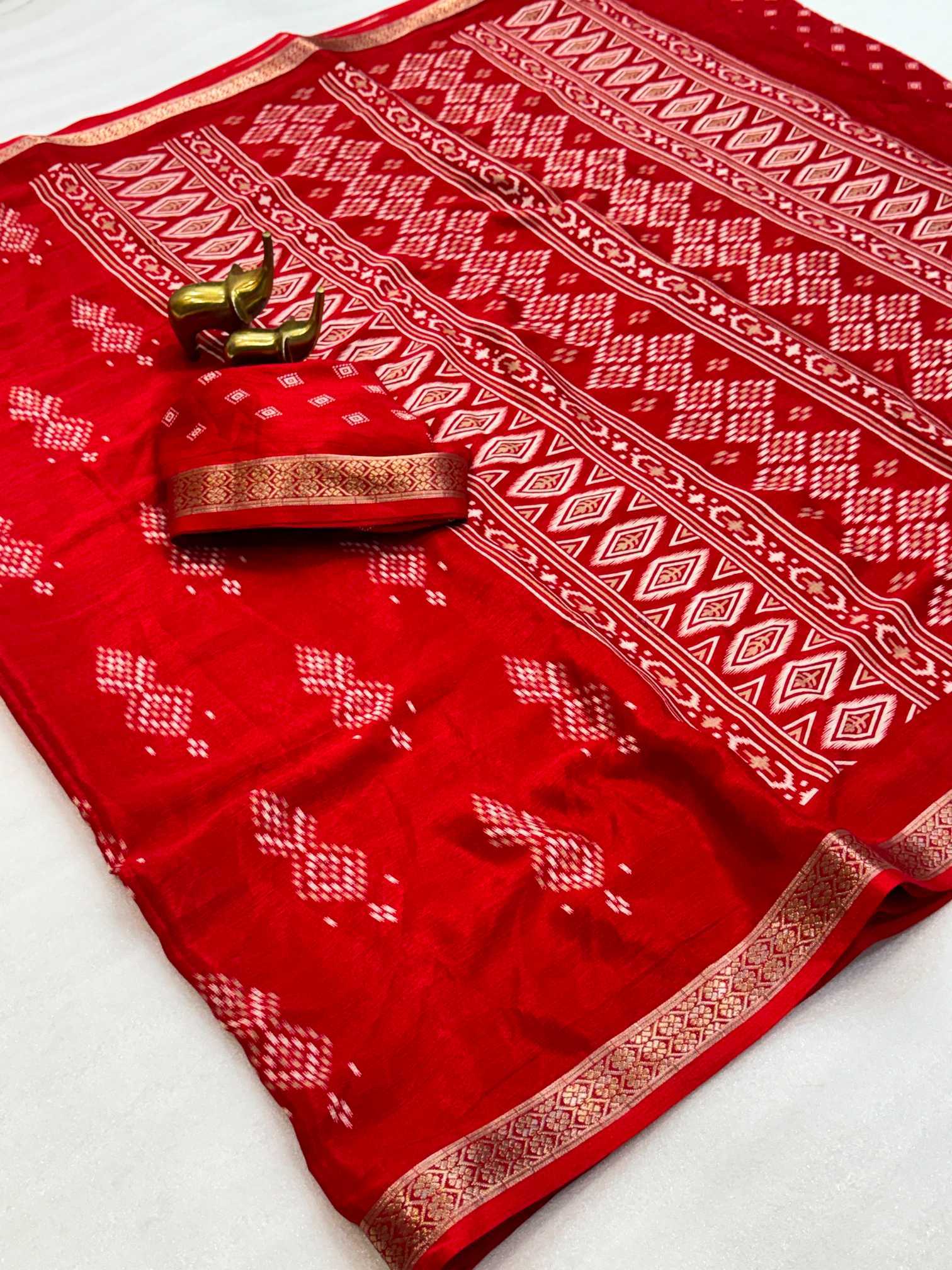 YNF Wholesale Chinon Silk Printed Silk Saree  | Surat Manufacturer