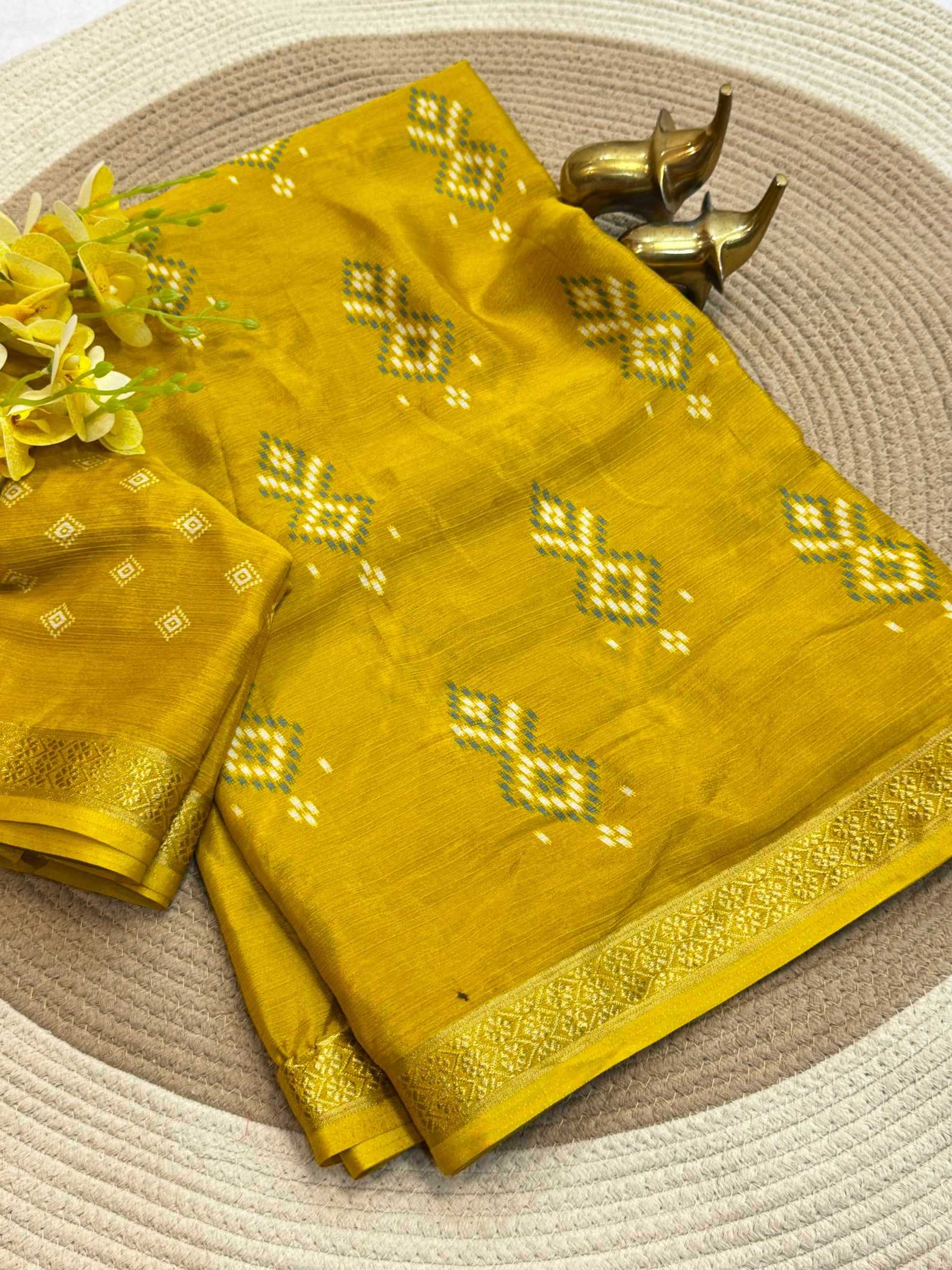 YNF Wholesale Chinon Silk Traditional Silk Sarees  | Surat Manufacturer