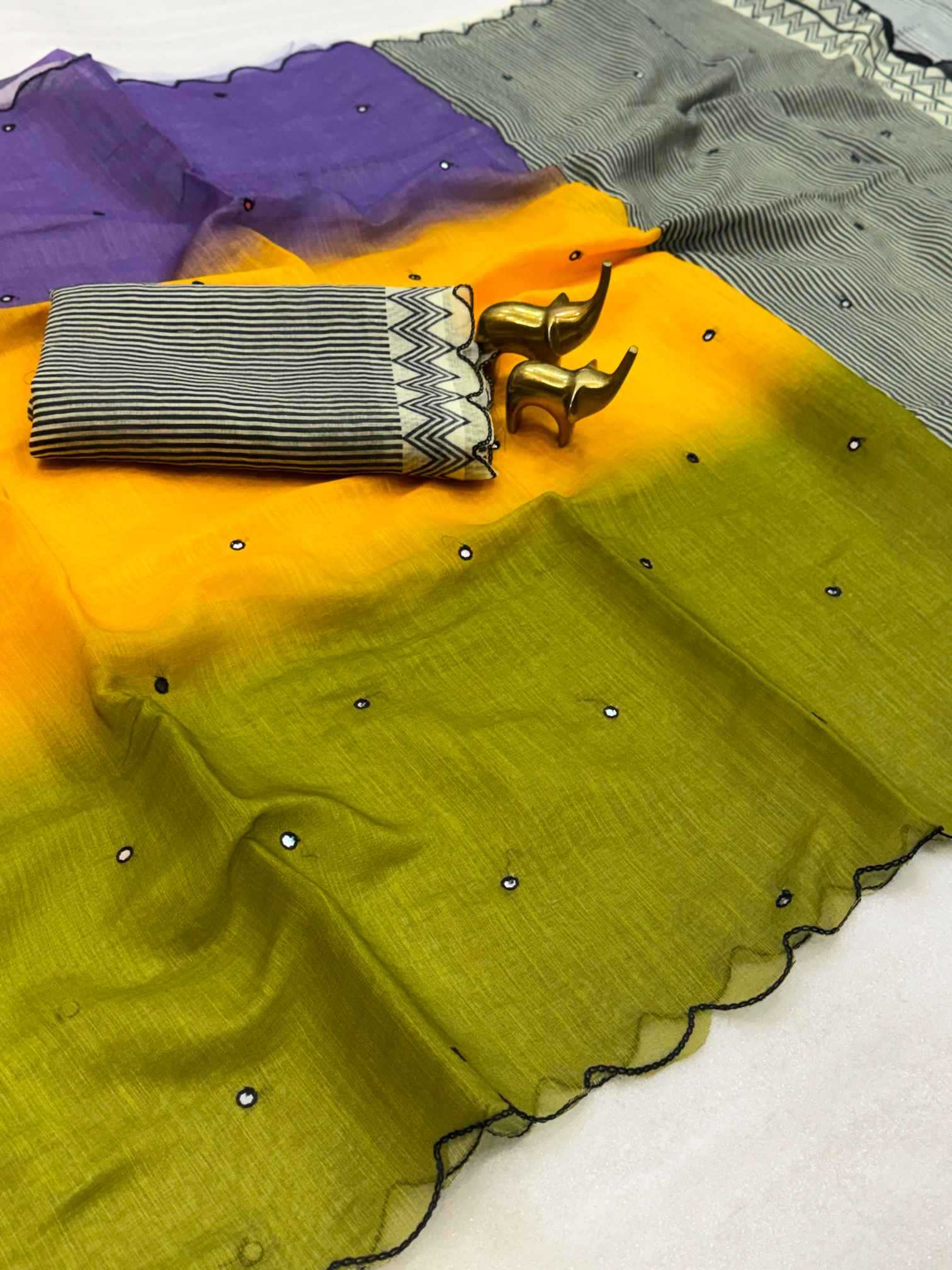 YNF Wholesale Cotton Printed Cotton Saree  | Surat Manufacturer