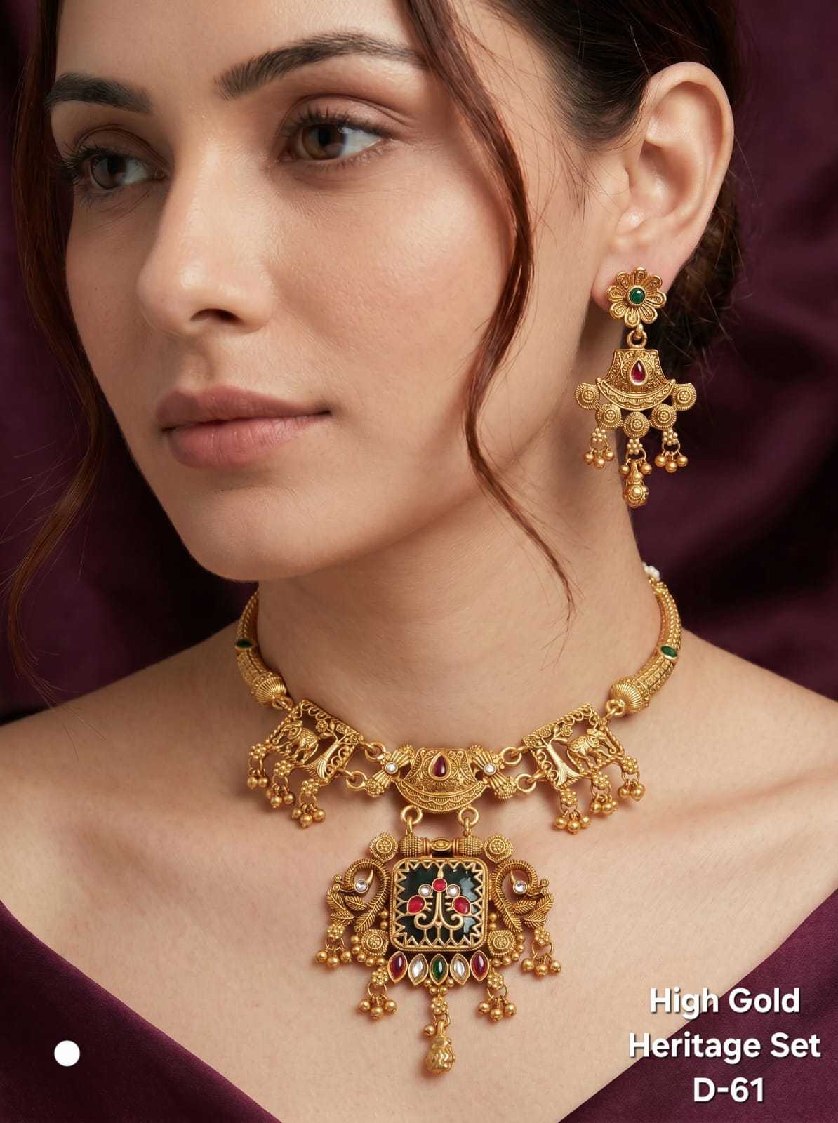 YNF Wholesale Brass Necklaces Set  | Surat Manufacturer