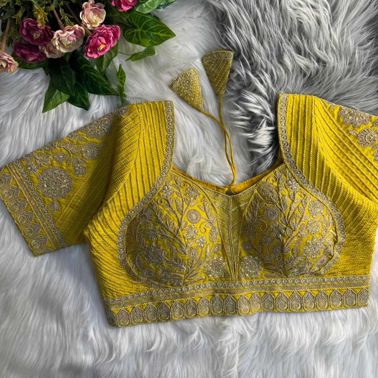 YNF Wholesale Silk V-Neck Blouses  | Surat Manufacturer
