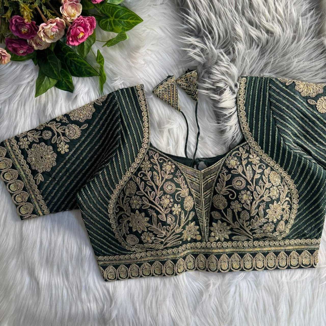 YNF Wholesale Silk V-Neck Blouses  | Surat Manufacturer